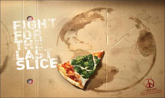 تبلیغات جالب برای پیتزا+عکس (قسمت اول)