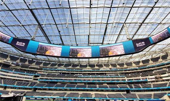 سامسونگ بزرگترین نمایشگر LED دنیای ورزش را در استادیوم «SoFi» نصب کرد