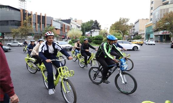قدردانی از دوچرخه سواران منطقه 3 در روز هوای پاک